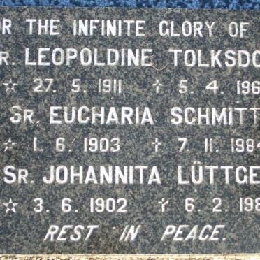 TOLKSDORF Leopoldine 1911-1963 :: SCHMITT Eucharia 1903-1984 :: LUTTGEN Johannita 1902-1986