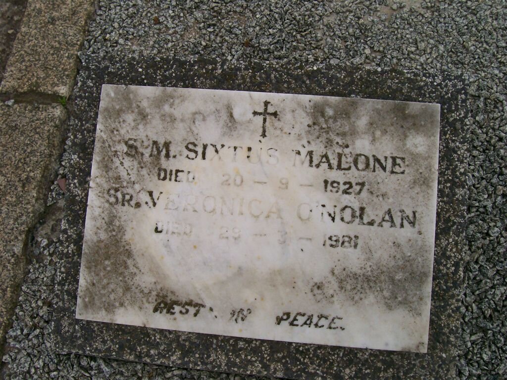 MALONE Sixtus -1927 :: O'NOLAN Veronica -1981