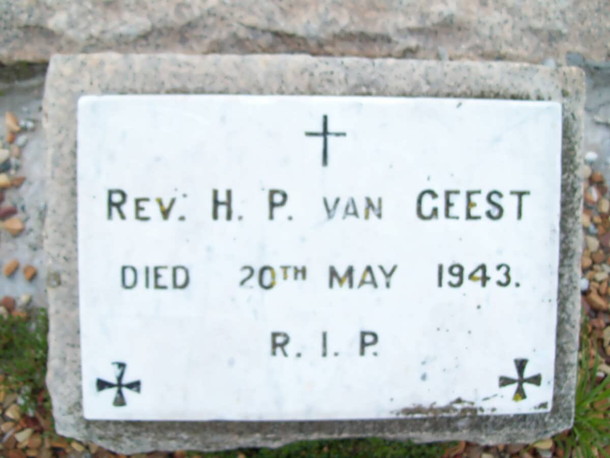 GEEST H.P., van -1943