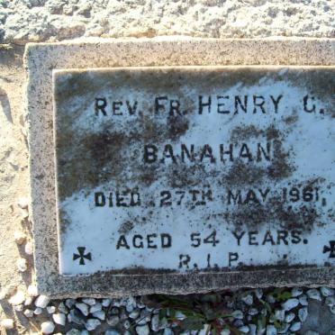 BANAHAN Henry G. -1961
