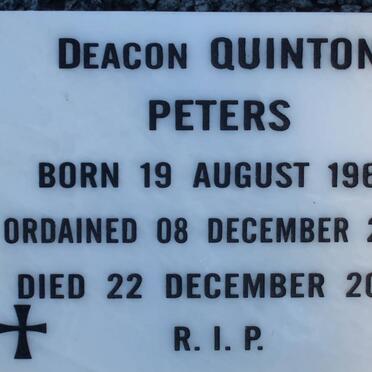 PETERS Quinton 1969-2007