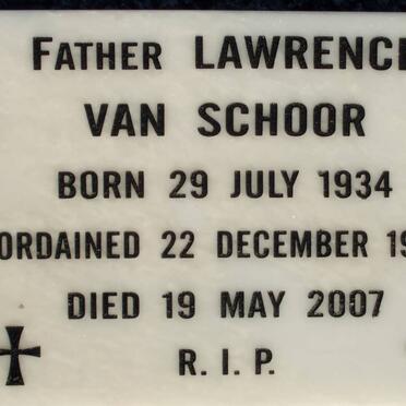 SCHOOR Lawrence, van 1934-2007