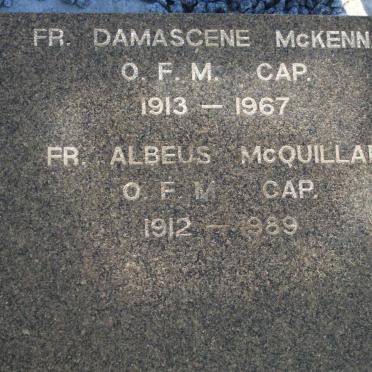 McKENNA Damascene 19193-1967 :: McQUILLAN Albeus 1912-1989