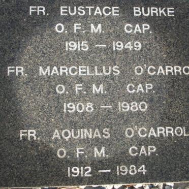 BURKE Eustace 1915-1949 :: O'CARROL Marcellus 1908-1980 :: O'CARROL Aquinas 1912-1984