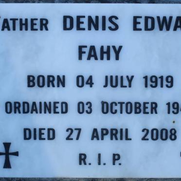 FAHY Denis Edward 1919-2008