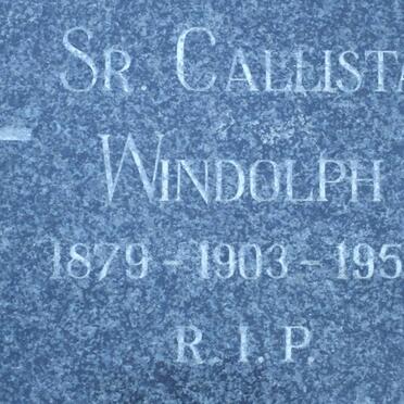 WINDOLPH Callista 1879-1953