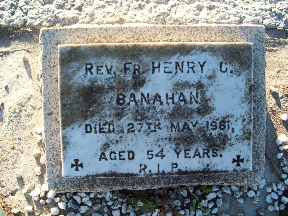 BANAHAN Henry G. -1961