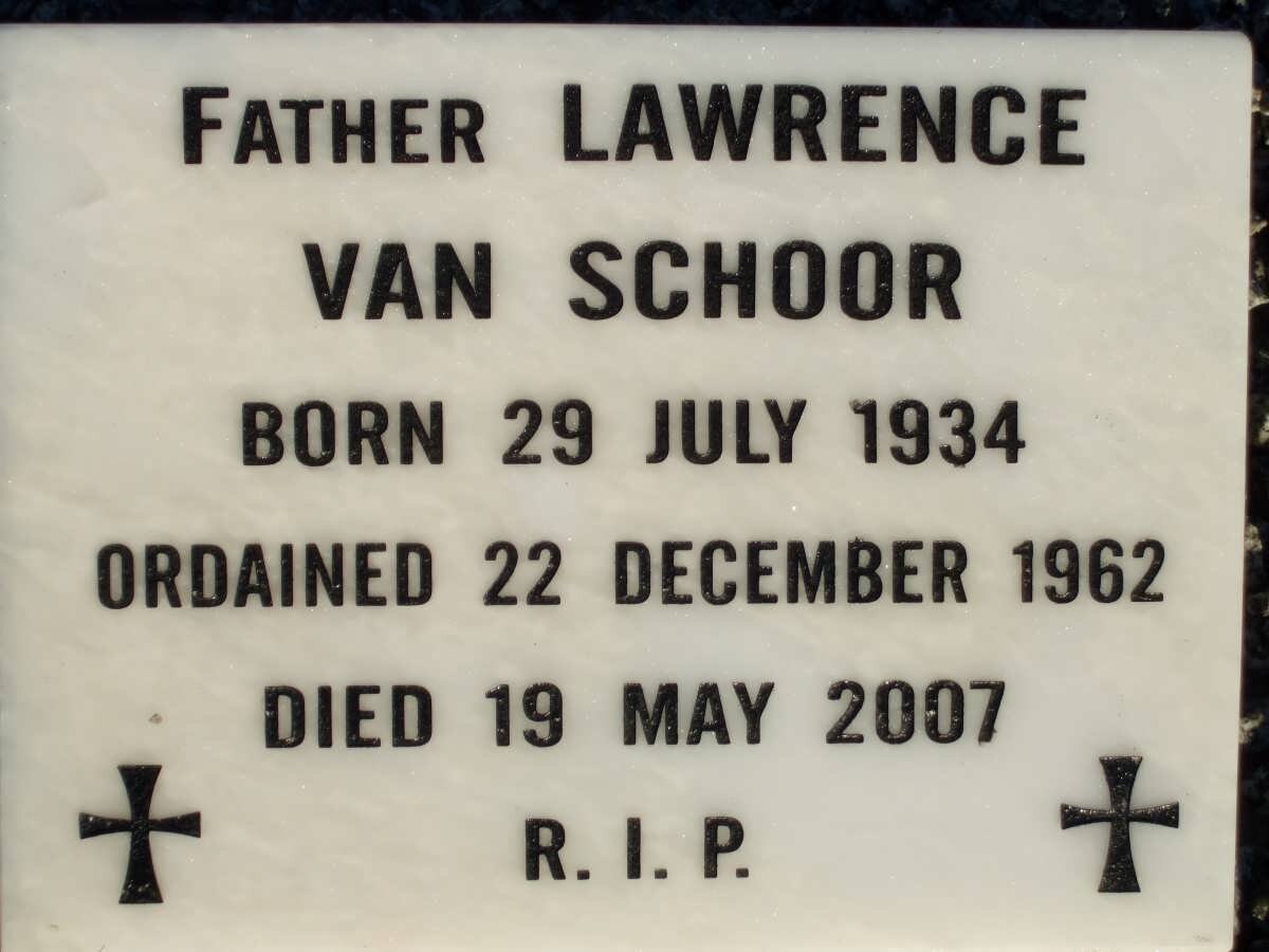 SCHOOR Lawrence, van 1934-2007