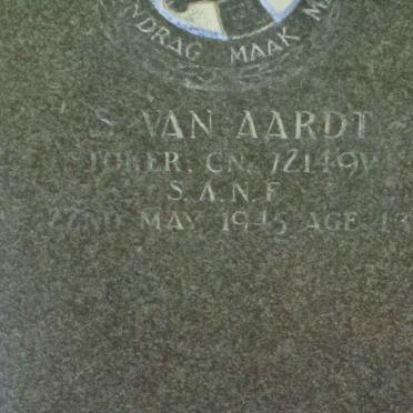 AARDT S., van −1945