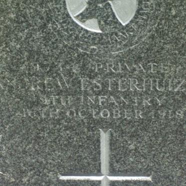 ESTERHUIZEN Andrew −1918