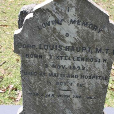 HAUPT Louis 1892-1918