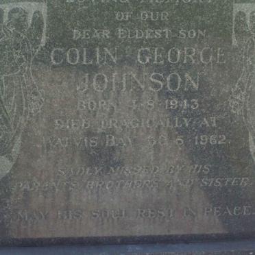 JOHNSON Colin George 1913-1962