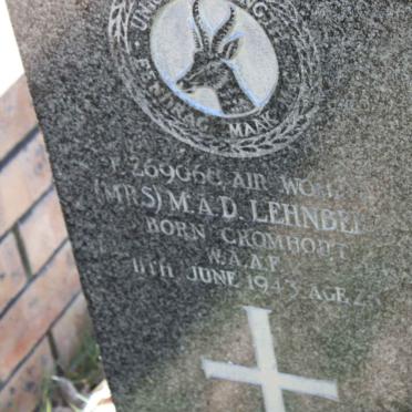 LEHNBERG M.A.D. nee CROMHOUT -1943