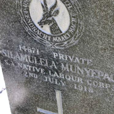 MUNYEPAO Silamulela -1918