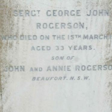 ROGERSON George John -1901