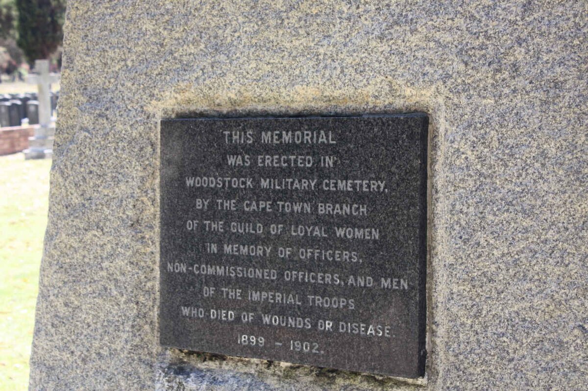 2. Monument to all soldiers who died of wounds &amp; disease 1899-1902