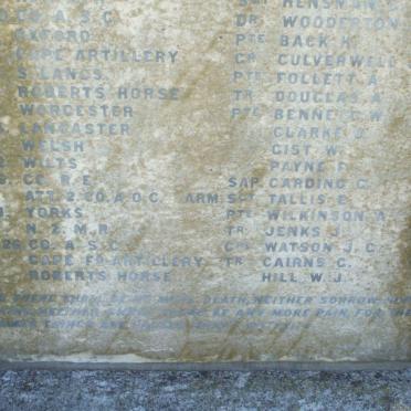 03. British Soldiers who died at No. 3 General Hospital Rondebosch