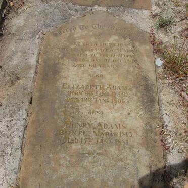 ADAMS Maria Dutch -1862 :: ADAMS Elizabeth 1789-1866 :: ADAMS Henry 1813-1881