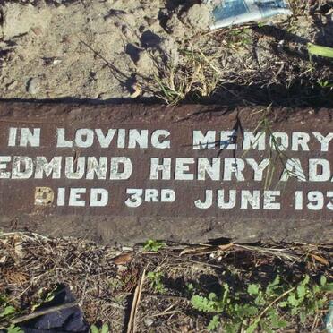 ADAMS Edmund Henry -1936
