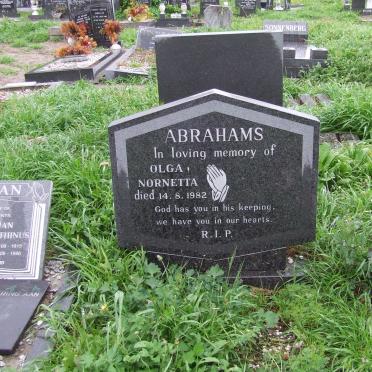 ABRAHAMS Olga Nornetta -1982