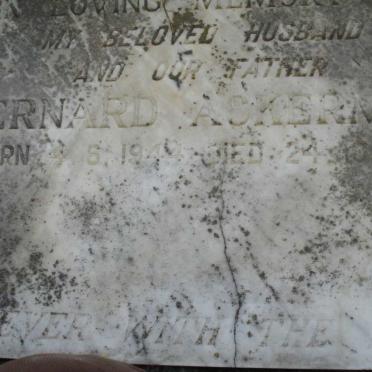 ACKERMAN Bernard 1944-1981