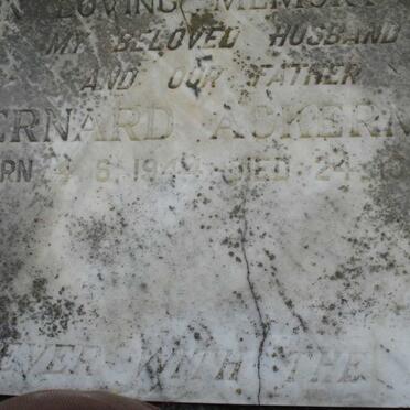 ACKERMAN Bernard 1944-1981