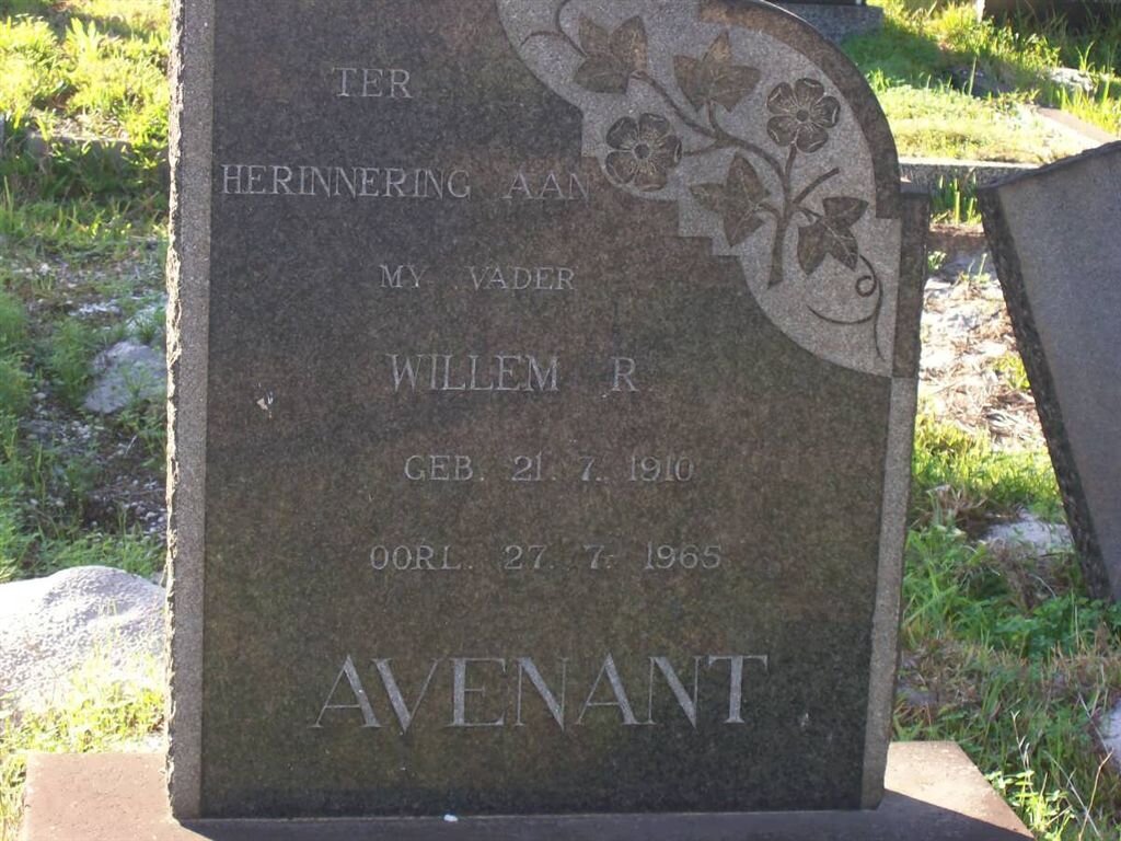 AVENANT Willem R. 1910-1965