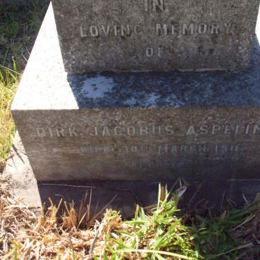 ASPELING Dirk Jacobus -1911