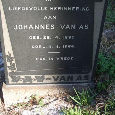 AS Johannes, van 1889-1966