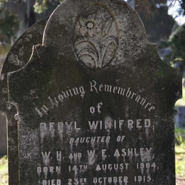 ASHLEY Beryl Winifred 1904-1915