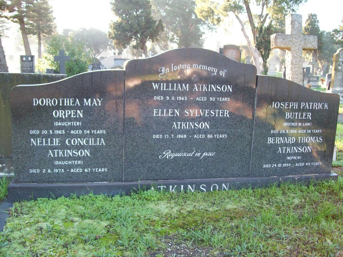 ATKINSON William -1963 :: ATKINSON Ellen Sylvester  -1969