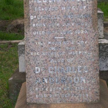 ANDERSON Charles 1885-1949 &amp; Jessie ROSS 1883-1920