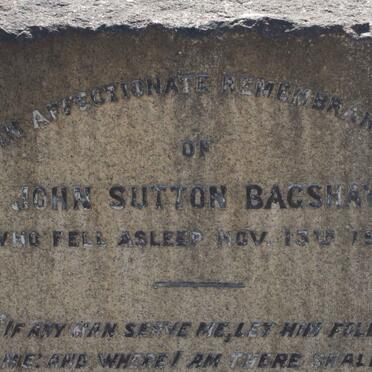 BAGSHAW John Sutton -1914