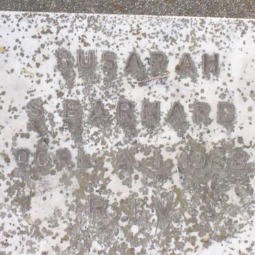 BARNARD Susara S. -1968