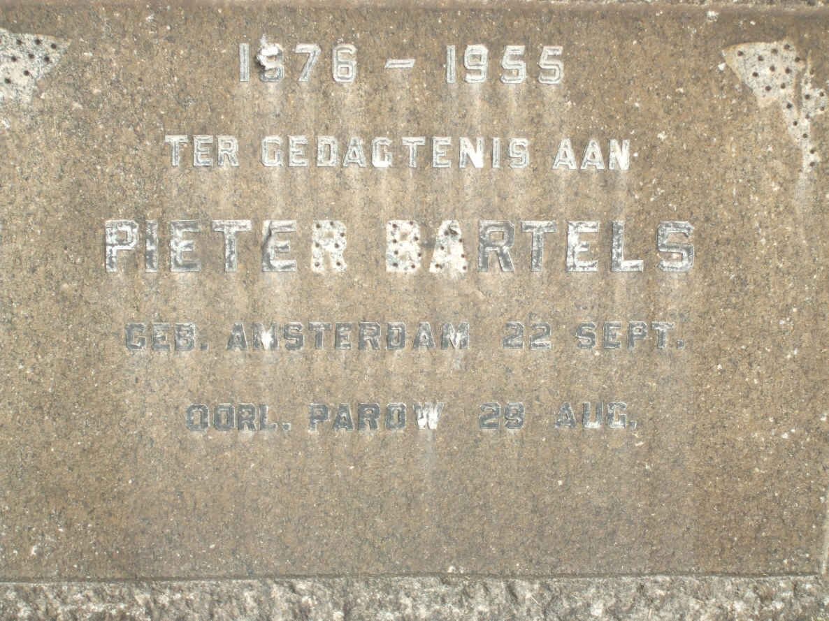 BARTELS Pieter 1876-1955