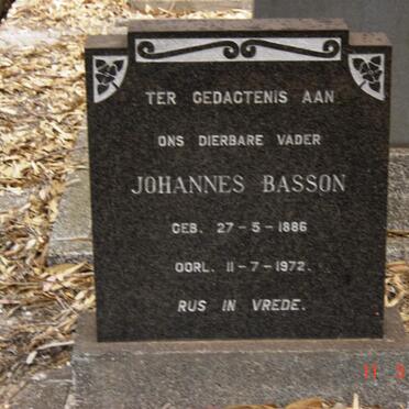 BASSON Johannes 1886-1972