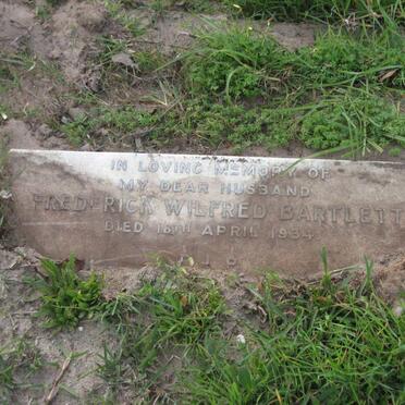 BARTLETT Frederick Wilfred -1934