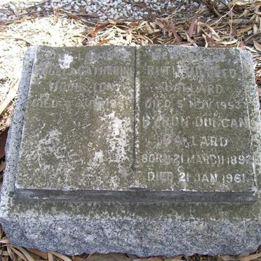 BALLARD Byron Duncan 1897-1961 :: BALLARD Ruth Mildred -1953 :: JOHNSTON Engela Catherine  -1951