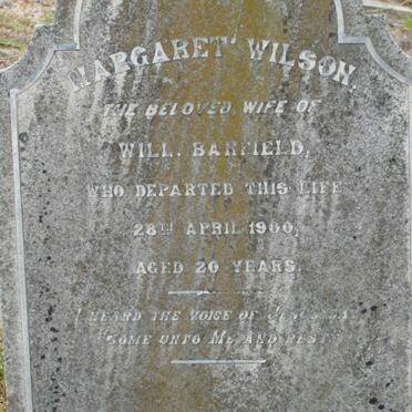 BARFIELD Margaret nee WILSON -1900