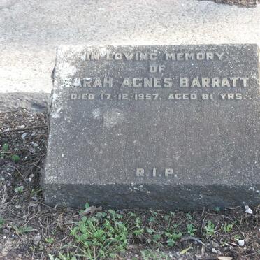 BARRATT Sarah Agnes -1957