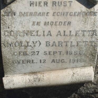 BARTLETT Cornelia Alletta 1898-1919