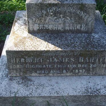 BARTER Bertha Alice 1873-1897