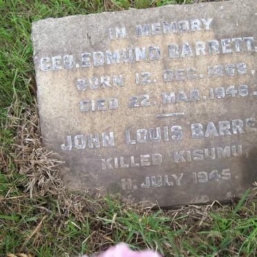 BARRETT Geo. Edmund 1868-1946  :: BARRETT John Louis -1945