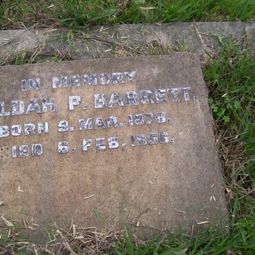 BARRETT Huldah P. 1878-1956