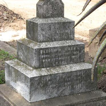 BARRY Redmond 1831-1911 :: BARRY Charles Machin 1860-1922 :: BARRY Joseph Thomas -1931