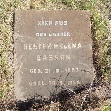 BASSON Hester Helena 1883-1954