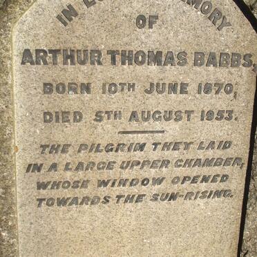 BABBS Arthur Thomas 1870-1953