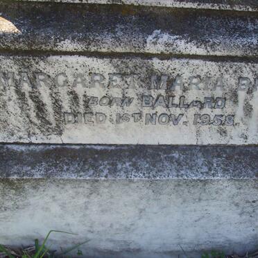 BROWN Margaret Maria nee BALLARD -1958