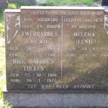 BAILEY Ewerhardes 1946-1965 :: BAILEY Helena 1932-1966 :: BAILEY Dirk Jacobus Tolken 1901-1972