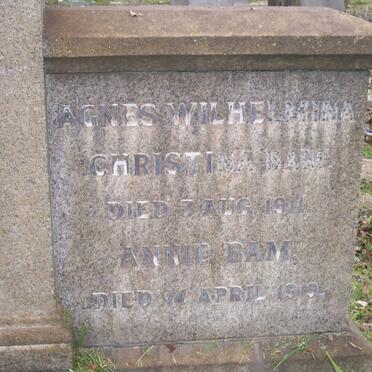 BAM Agnes Wilhelmina Christina -1911 :: BAM Annie -1919